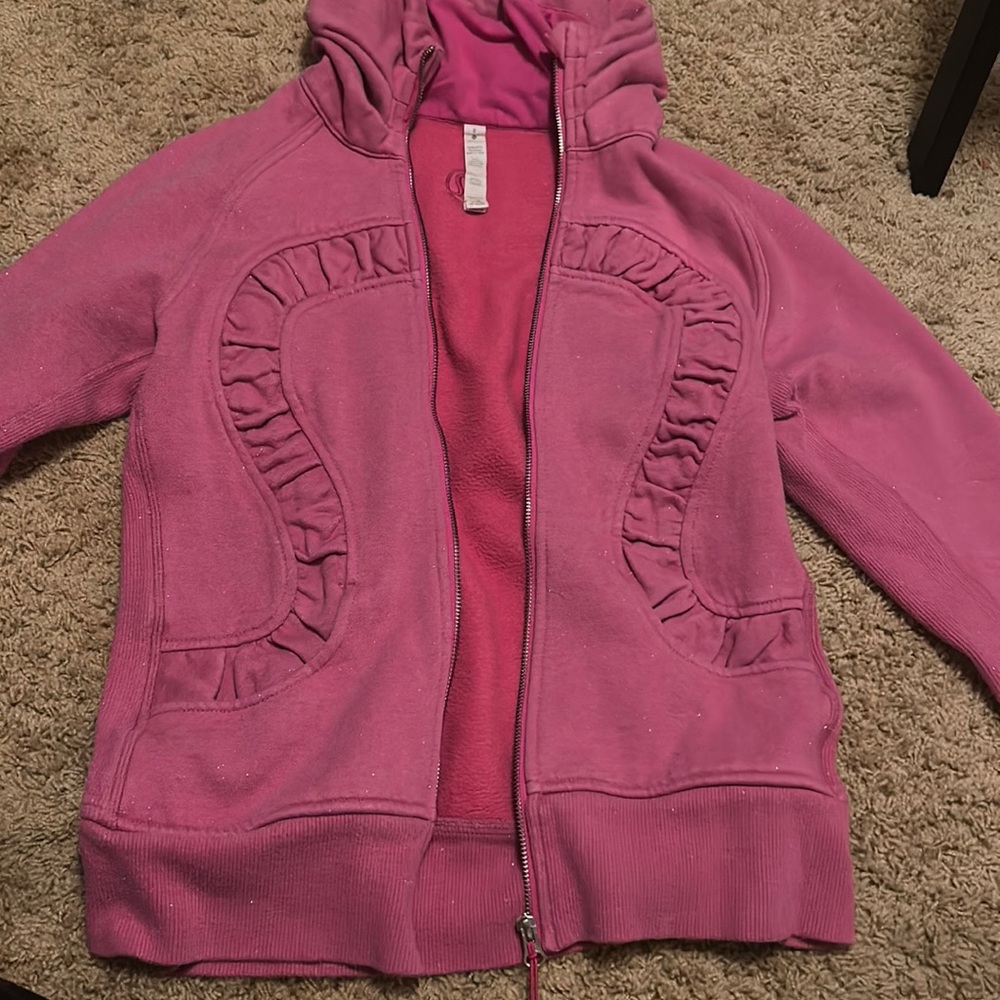 Lululemon pink zip-up jacket